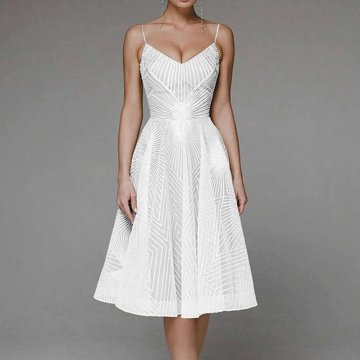 Rosalía Timeless Luxurious Dress with an Open Back Premium Wardrobe Essential