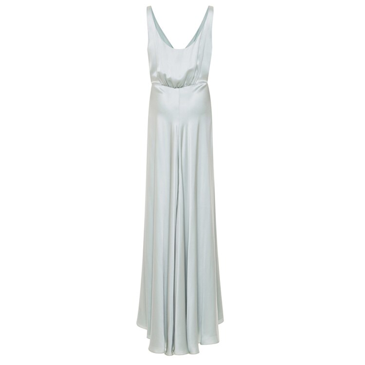 A-line Simple Long Prom Dress Sleeveless Party Dress - View 5 | VelvetHem