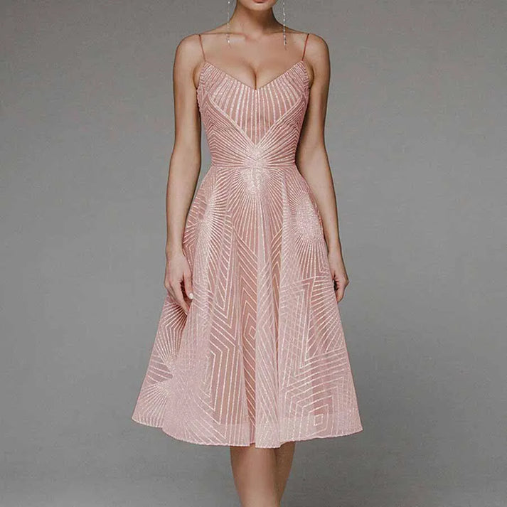 Rosalía Timeless Luxurious Dress with an Open Back Premium Wardrobe Essential