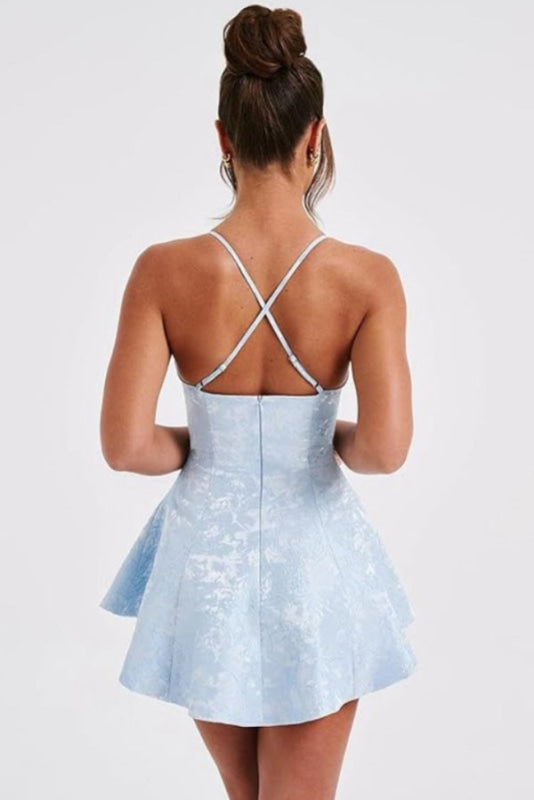 Hor Selling Halter Satin Short Homecoming Dresses Ruffle for Girls