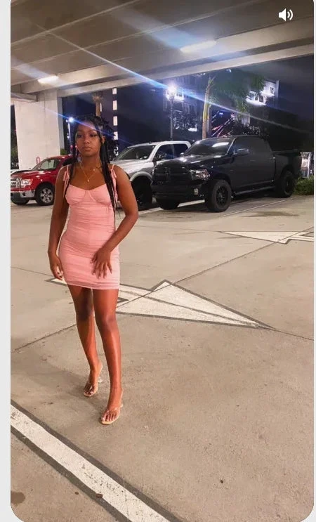 Pink Sleeveless Spaghetti Straps Dress Sexy Pink Homecoming Dress (ZD12444)