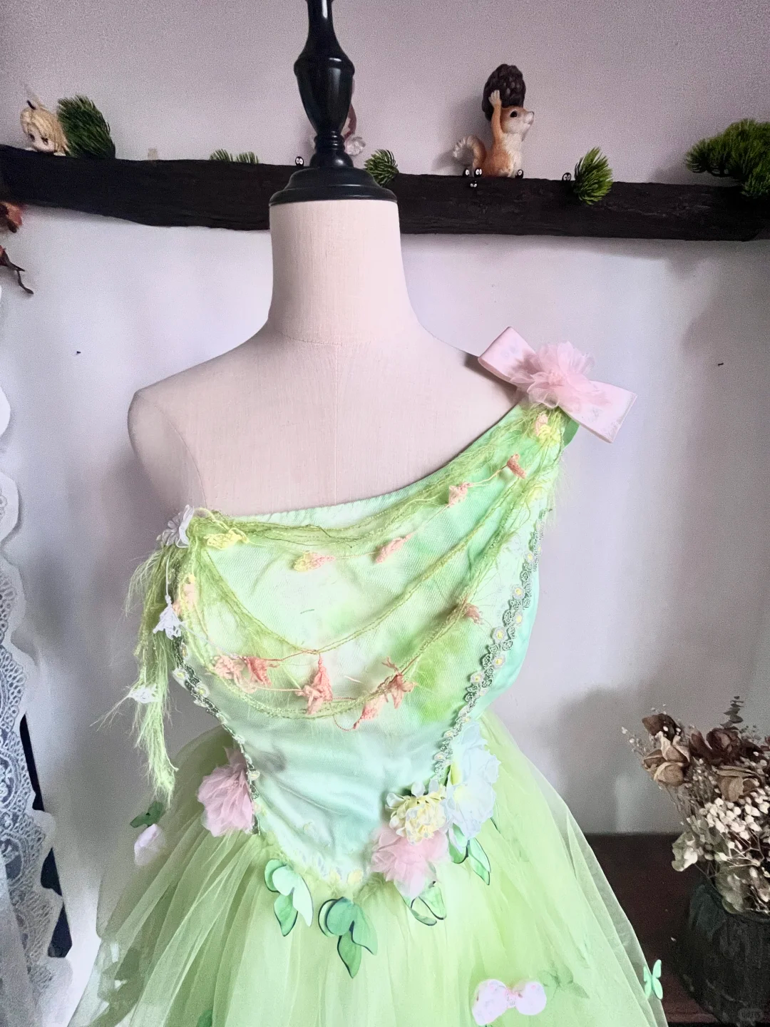 Beautiful Green One Shoulder Short Birthday Dress Mini Homecoming Dress - View 3 | VelvetHem