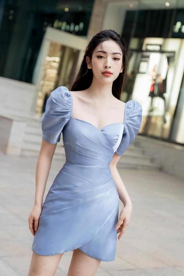 Vintage Blue Homecoming Dress,Blue Cocktail Dress,Y2542 - VelvetHem