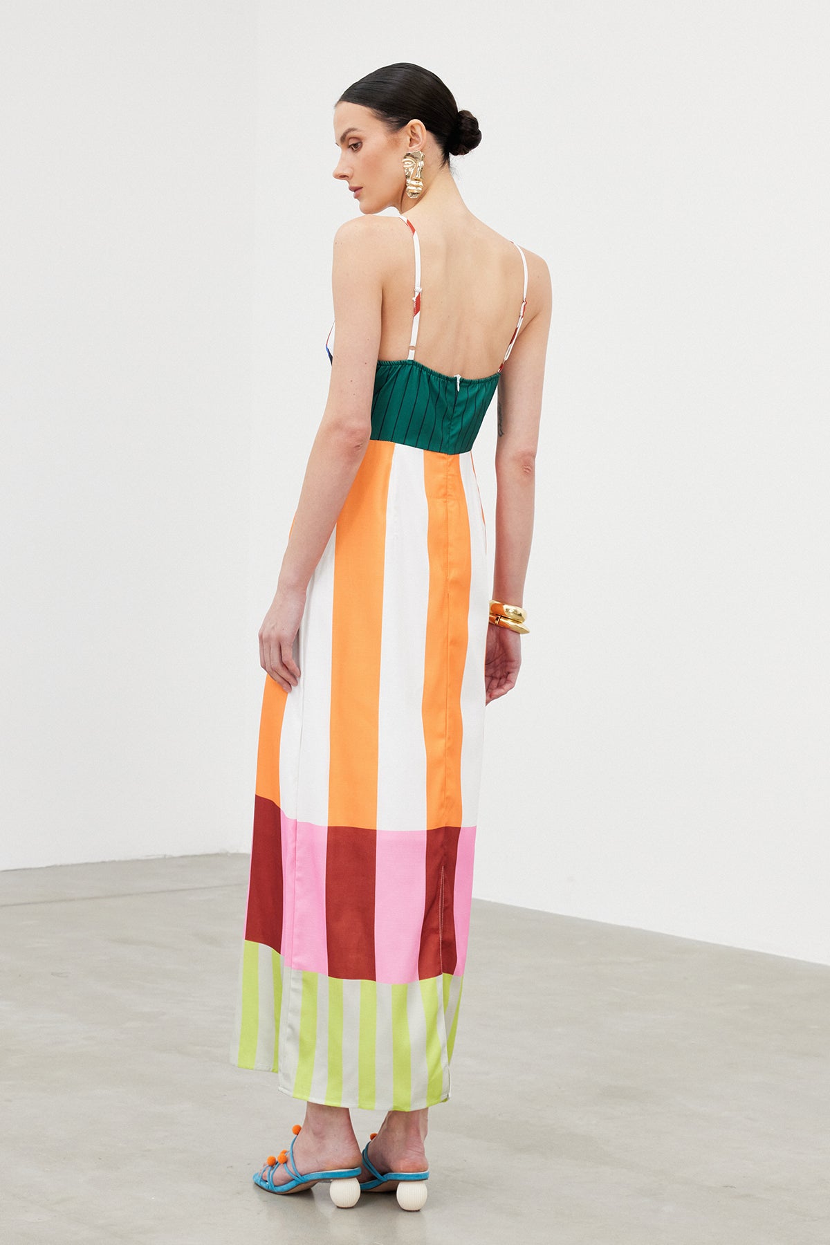 Ibb Spaghetti Stripe Maxi Dress