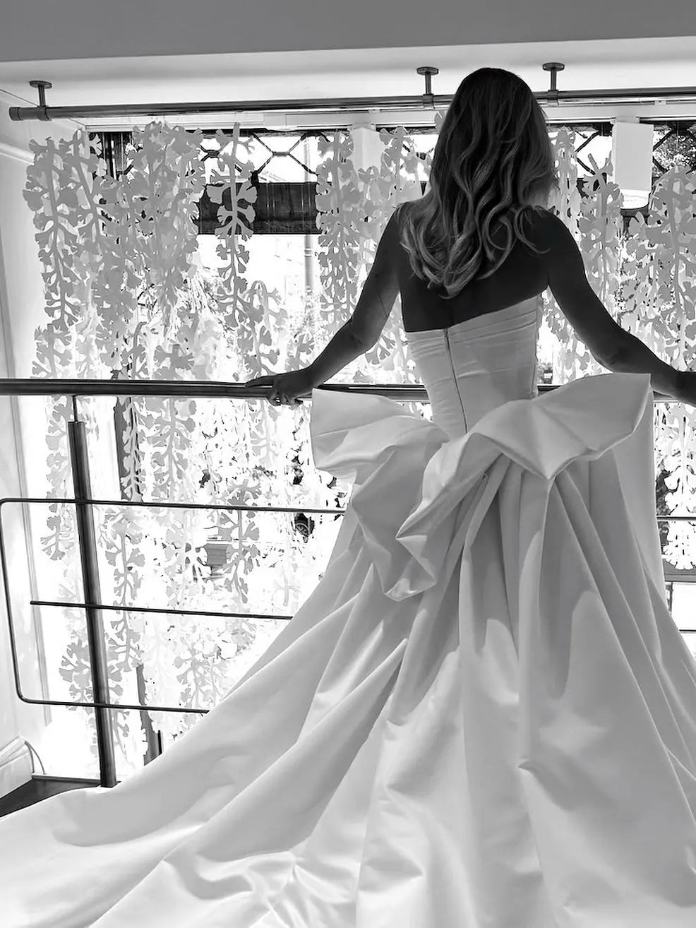 Luxury White Strapless Ruched Satin Ball Gown Wedding Dress ZP099