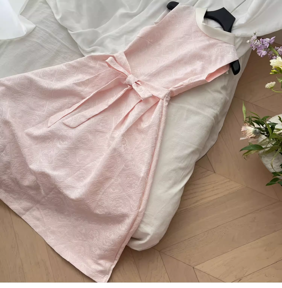 Elegant Pink A Line Birthday Dress Prom Dress - View 6 | VelvetHem