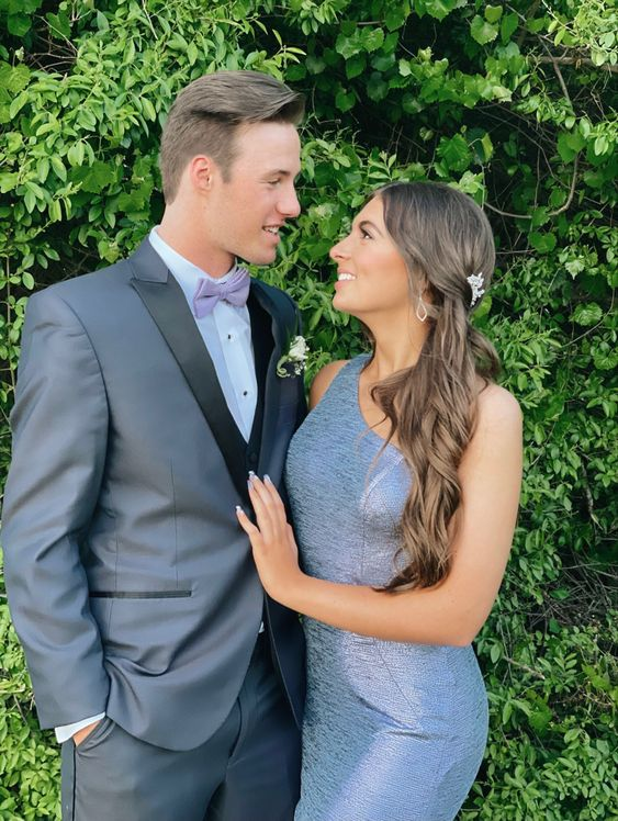 Charming One Shoulder Mermaid Prom Dress,Senior Prom Gown - View 3 | VelvetHem