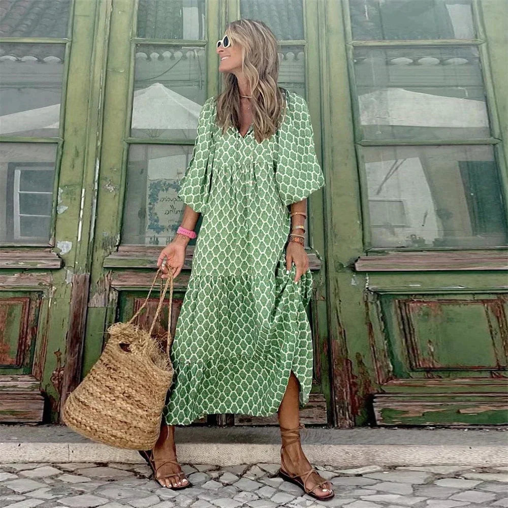 Ivanna Statement Long Dress Premium Wardrobe Essential