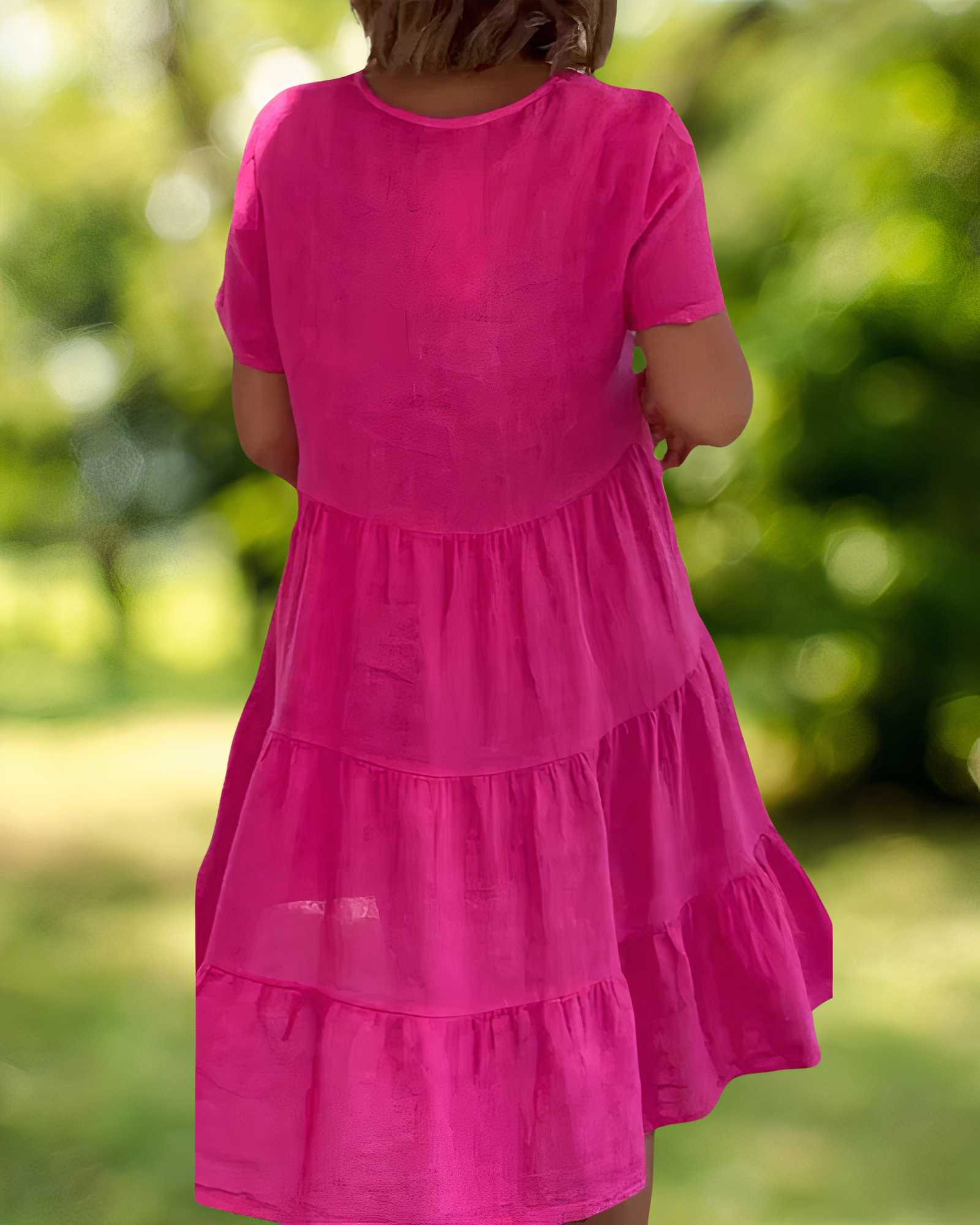 Keira Timeless Cotton Linen Dress Elevated Occasion Wear