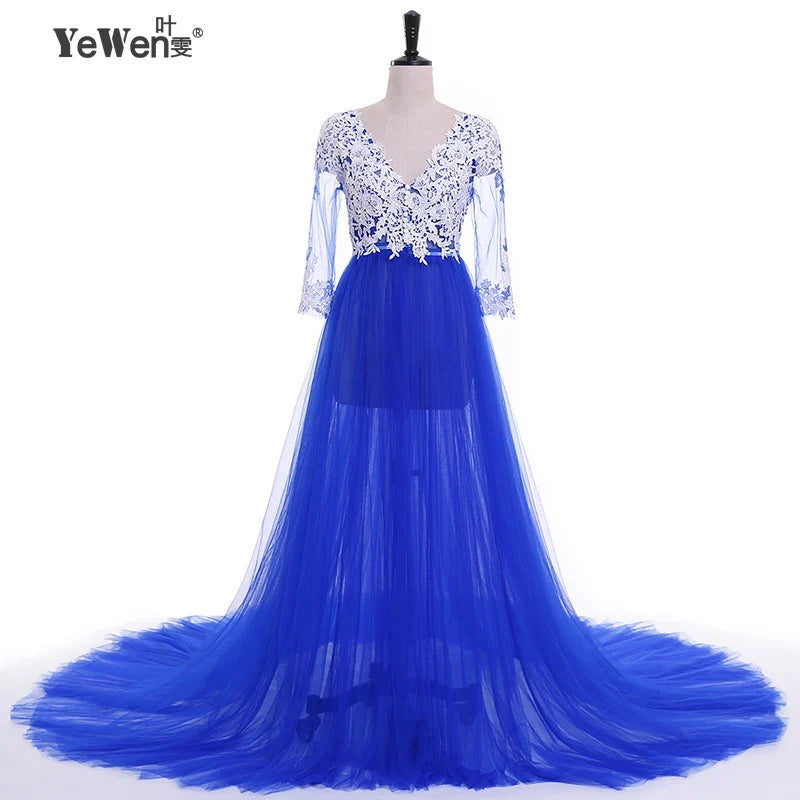 Lace Maternity Dress PhotoShoot Long Pregnancy Shoot Dresses Elegence Maxi Gown Baby Shower