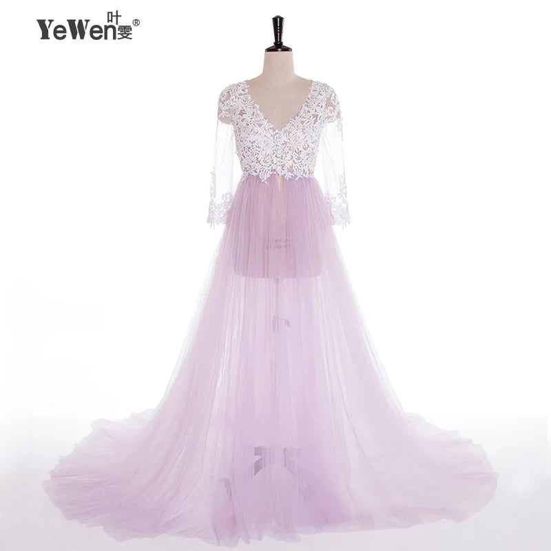 Lace Maternity Dress PhotoShoot Long Pregnancy Shoot Dresses Elegence Maxi Gown Baby Shower