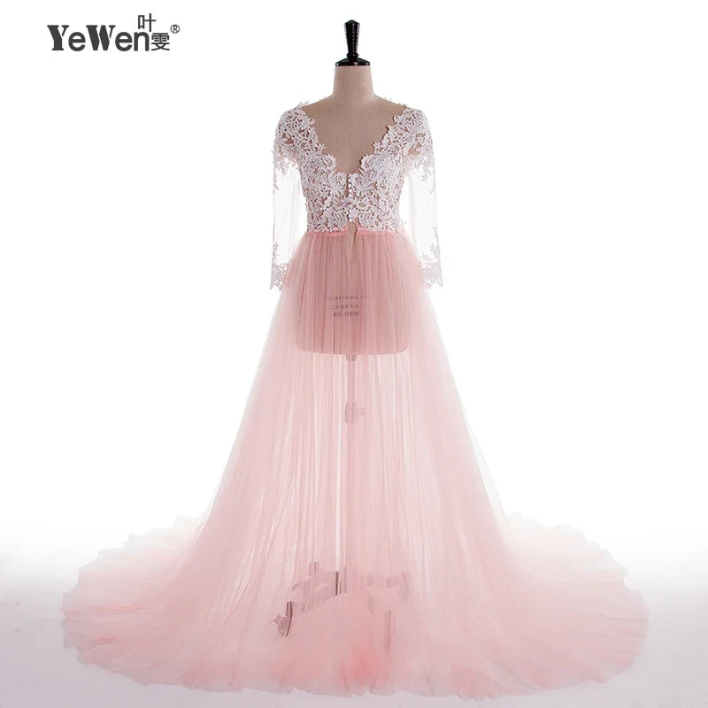 Lace Maternity Dress PhotoShoot Long Pregnancy Shoot Dresses Elegence Maxi Gown Baby Shower
