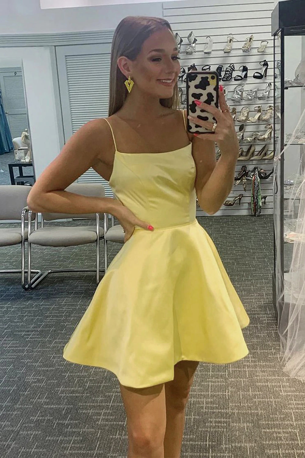 Light Blue Homecoming Dresses A Line Simple Prom Dress
