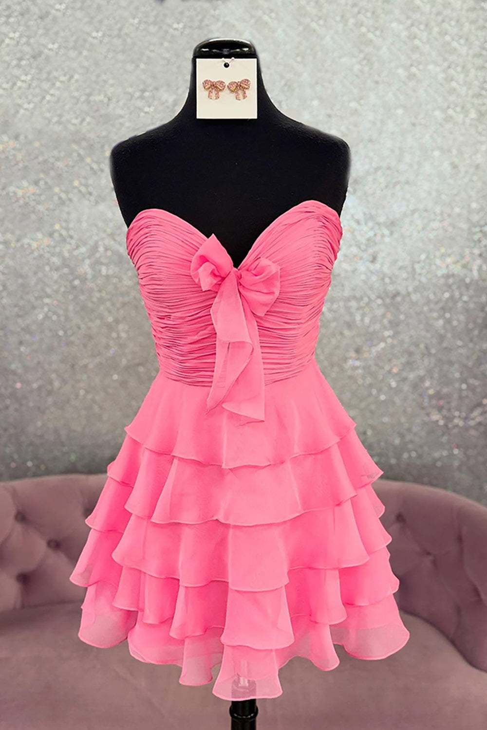 Lilac A Line Homecoming Dresses Tulle Sweetheart Tiered Cocktail Dresses