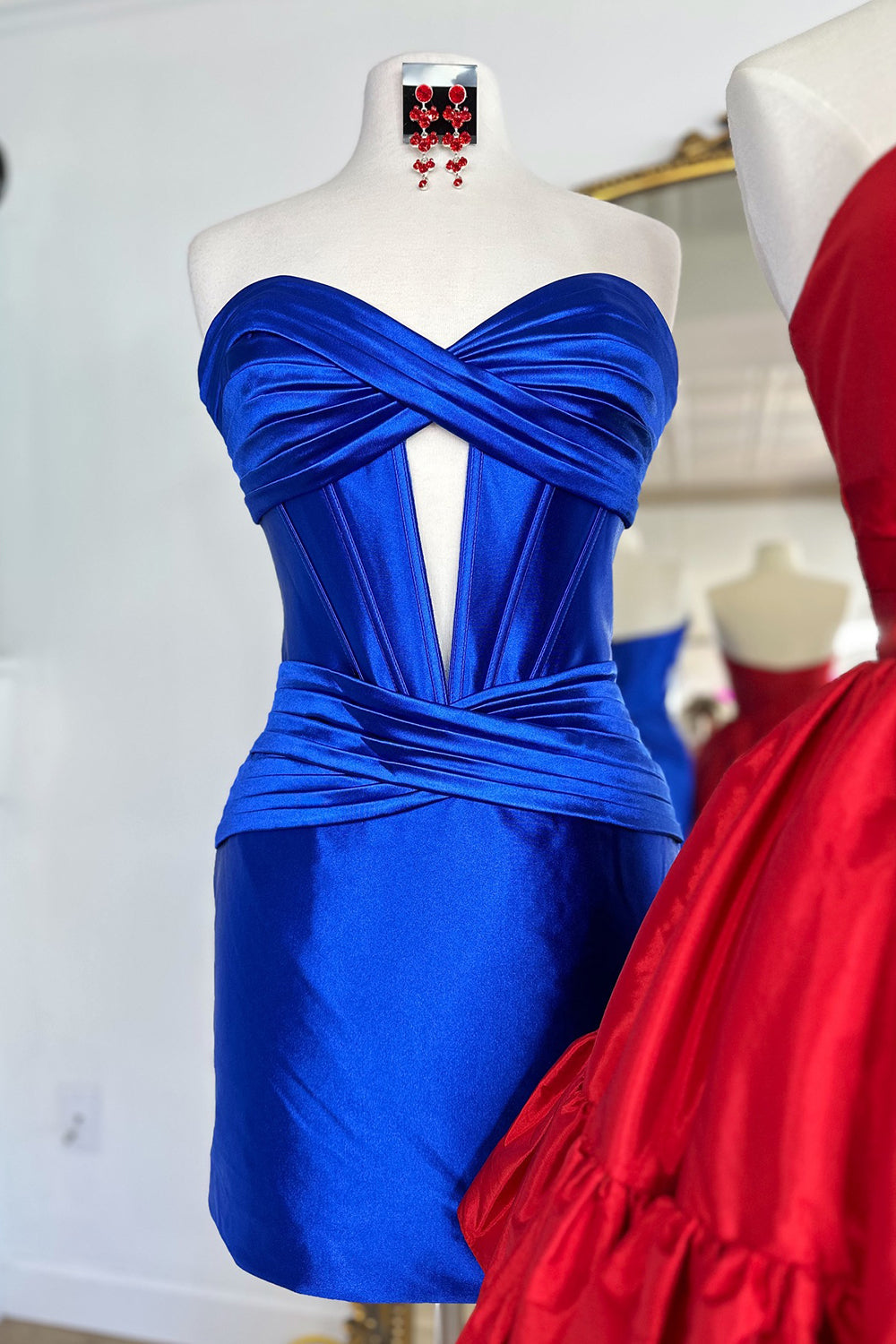 Lilac Homecoming Dresses Sweetheart Corset Tight Short Cocktail Dresses