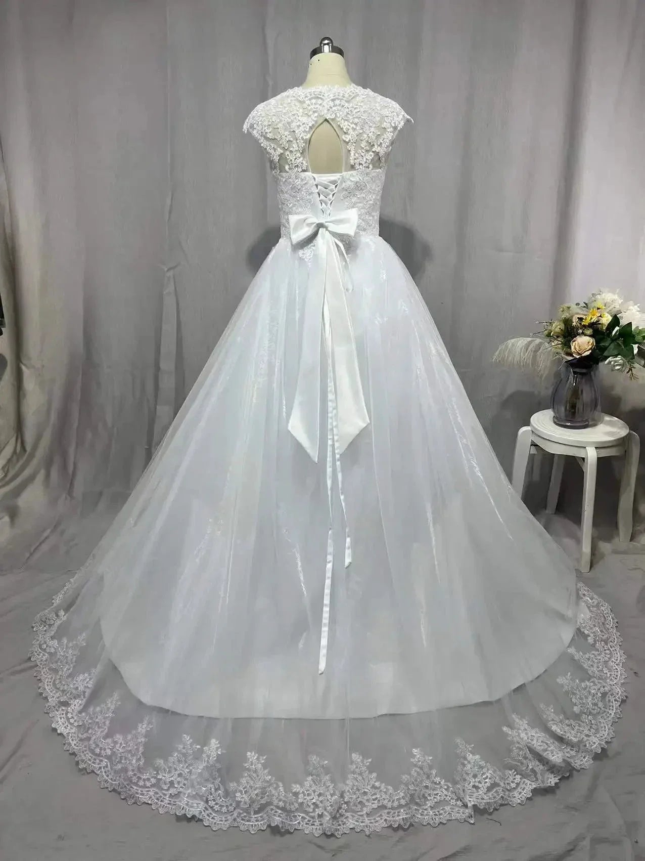 MYYBLE Real Photo Backless Cap Sleeves Bohemian Modern Wedding Dresses 2022 Plus Size Custom Made Vestido De Noiva Wedding Dress (ZD14099)