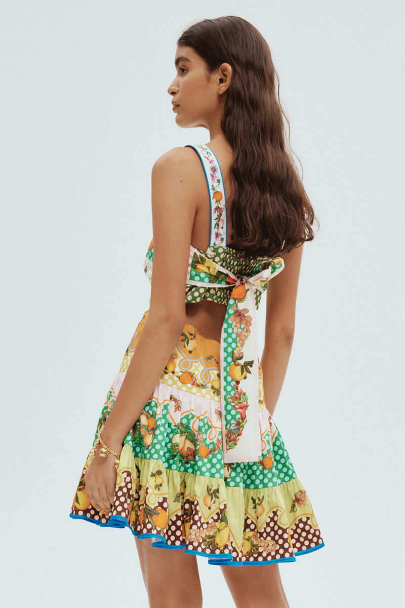 Silvia Timeless Mini Dress with Cut Outs and Bow Boutique Collection