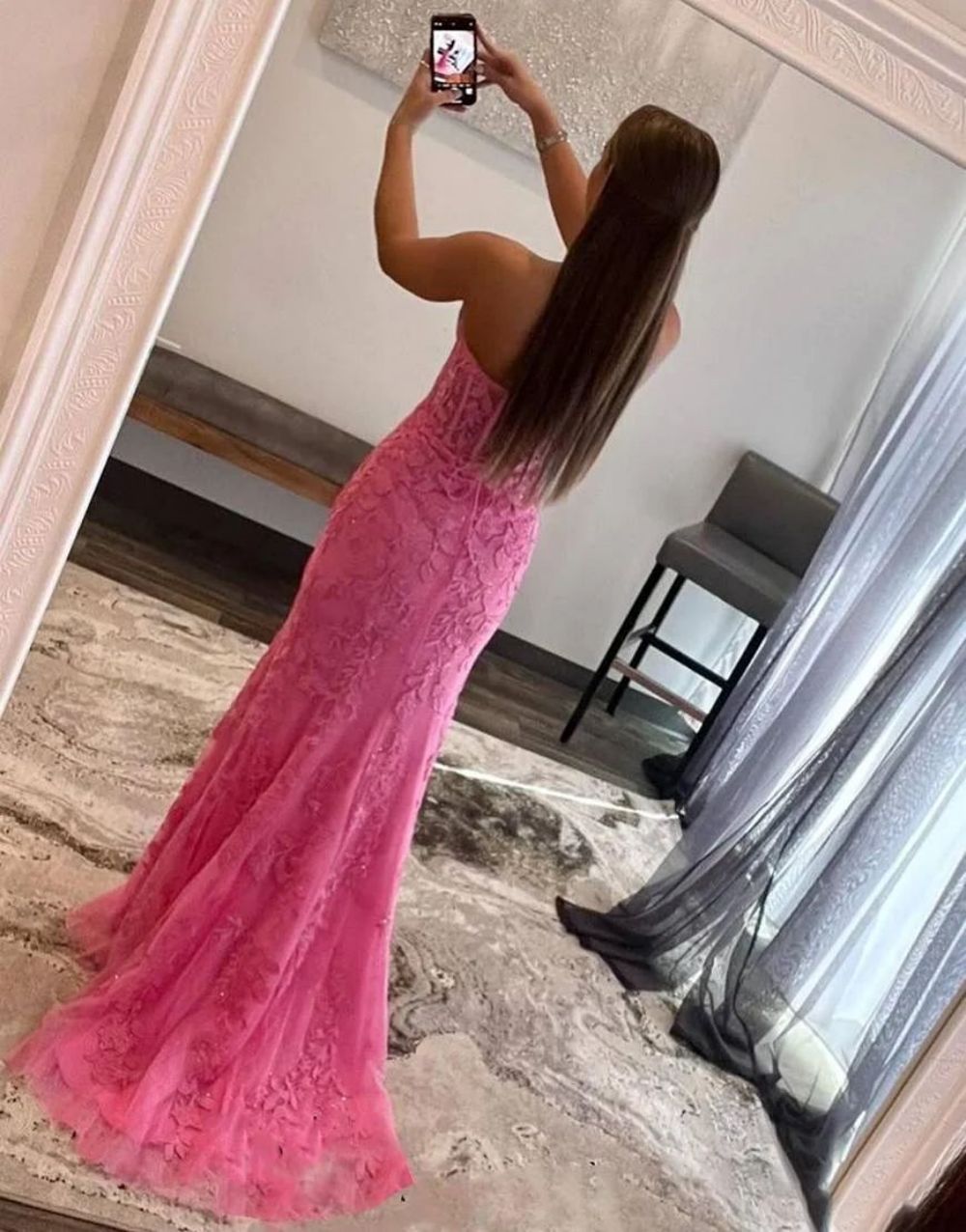 Mermaid Sweetheart Prom Dress With Appliques - View 13 | VelvetHem