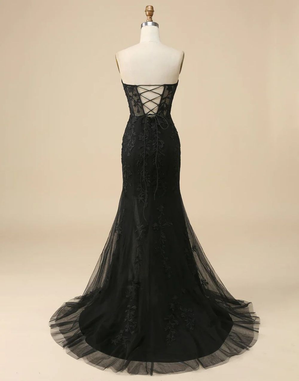 Mermaid Sweetheart Prom Dress With Appliques - View 10 | VelvetHem