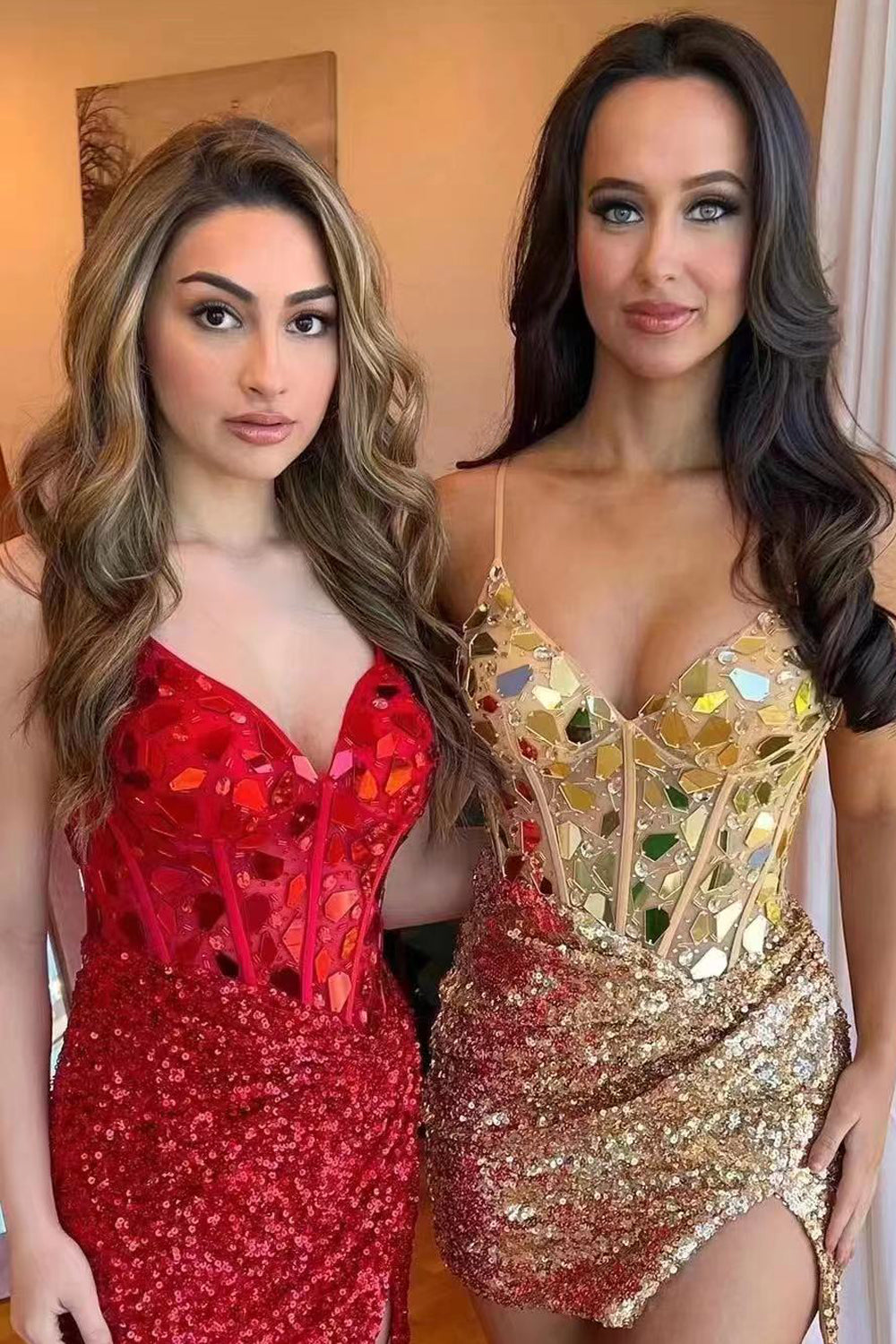 Mirror Peacock Blue Homecoming Dresses Corset Tight Short Hoco Dress