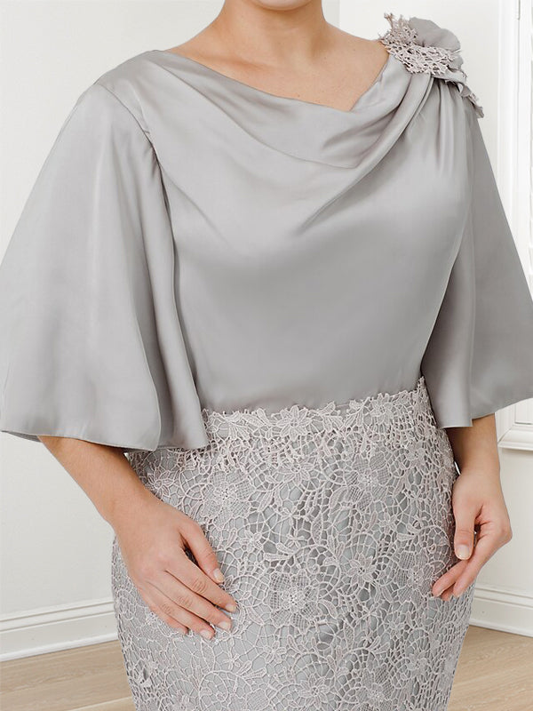 Mother of the Bride Trumpet Mermaid Dress Featuring Applique