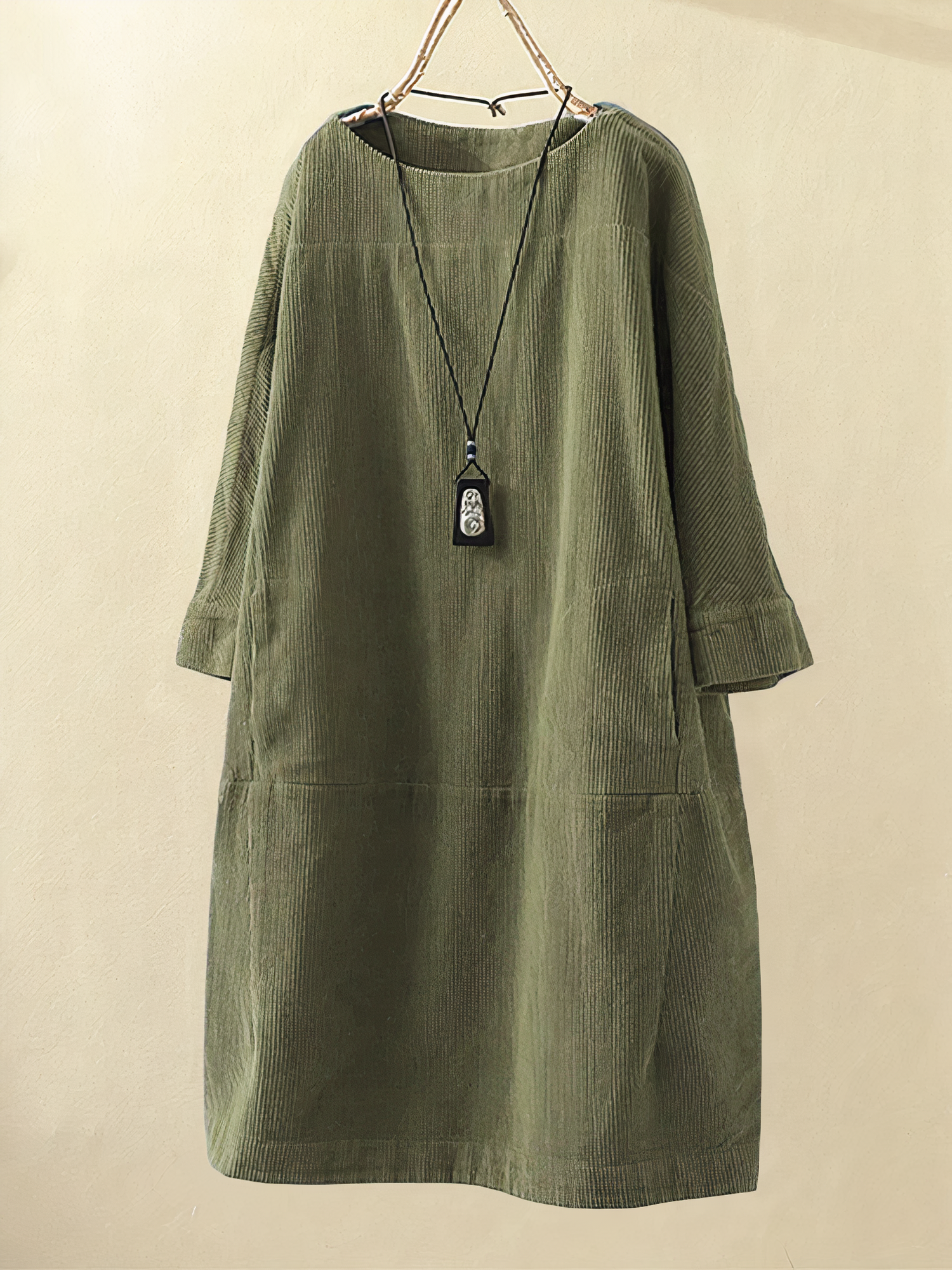 Fernanda Premium a Line Corduroy Dress Statement Occasion Edit