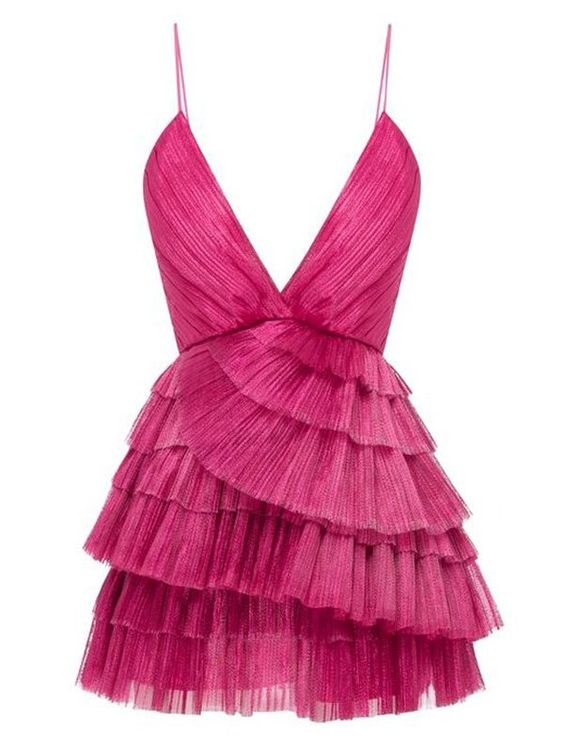 Short Homecoming Dress Ruffle Spaghetti-Neck Party Sexy Mini Dress Y2199 - VelvetHem