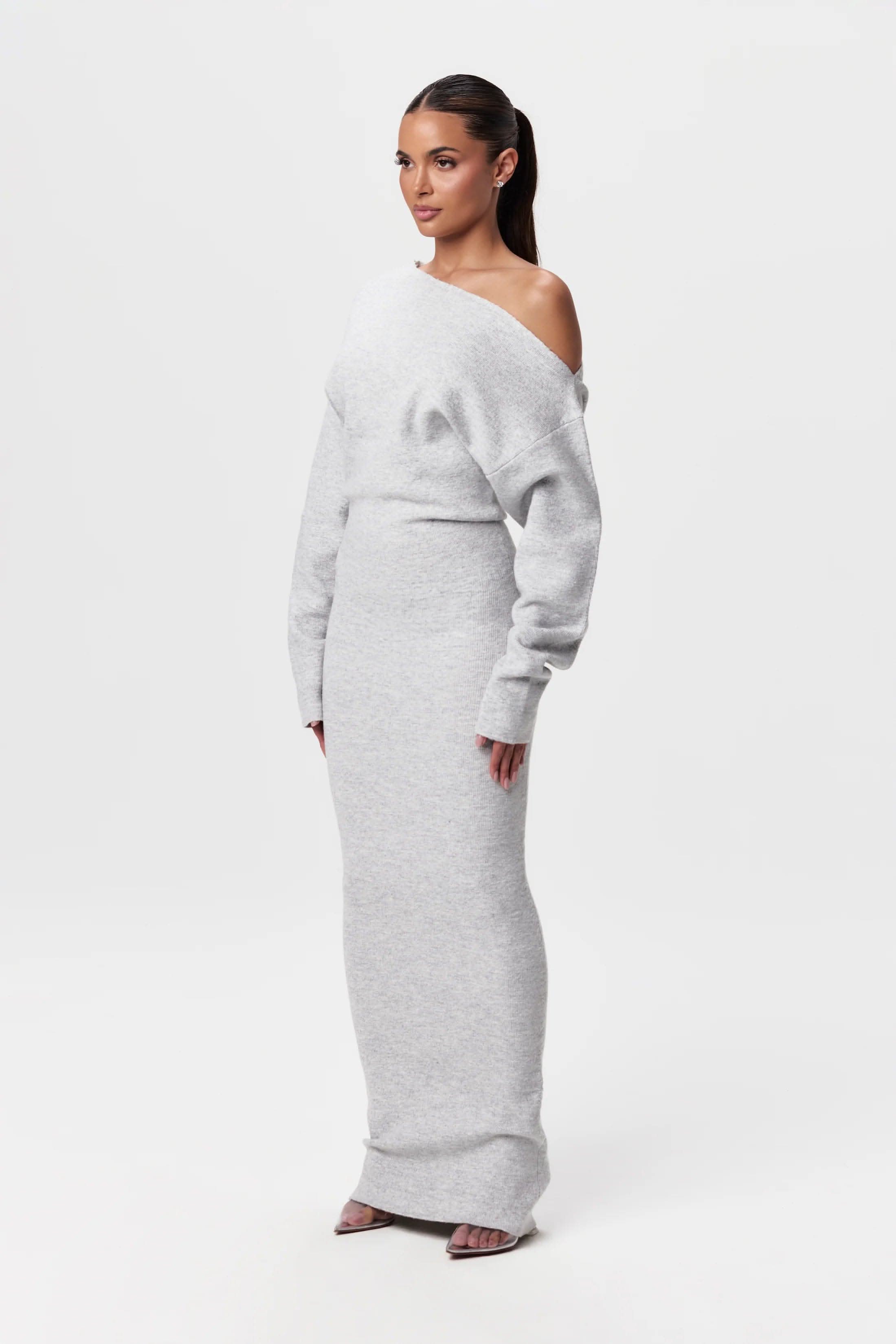 Serena Off - Shoulder Knit Dress
