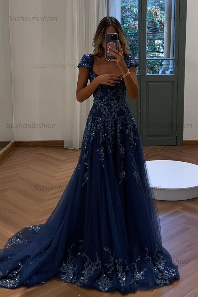 Suzhoufashion Gorgeous A Line Sweetheart Light Green Long Prom Dress With Appliques Formal Evening Gown