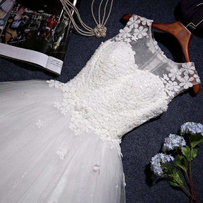 New Arrival Tulle Lace  A-Line Wedding Dress Natural Sleeveless Floor Length Bridal Dresses
