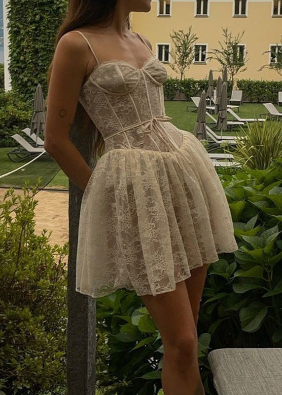 Celeste Lace Corset Mini Dress