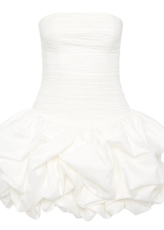 Celeste Strapless Bubble Mini DressRuched Bodice Party Silhouette