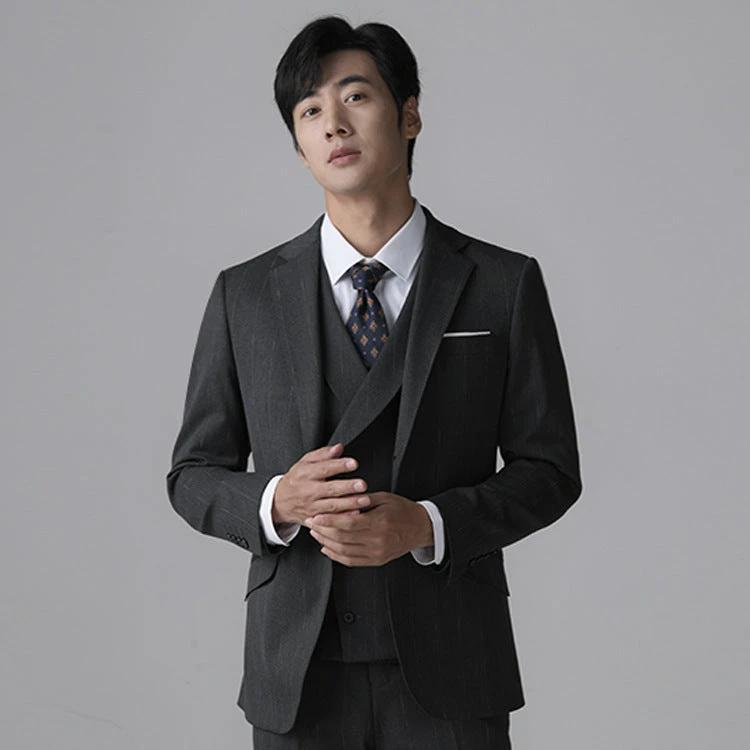 Men's Slim Fit Tuxedo Suit 3 Piece Formal Wedding Evening Wear Set (ZD17088)