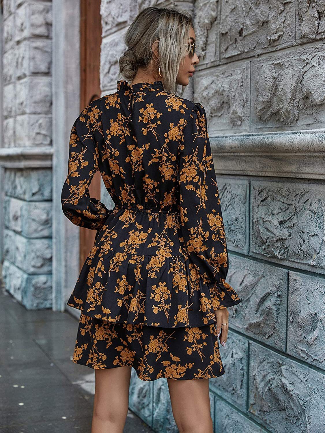 Confidently Me Adjustable Balloon Sleeve Dress FINAL
