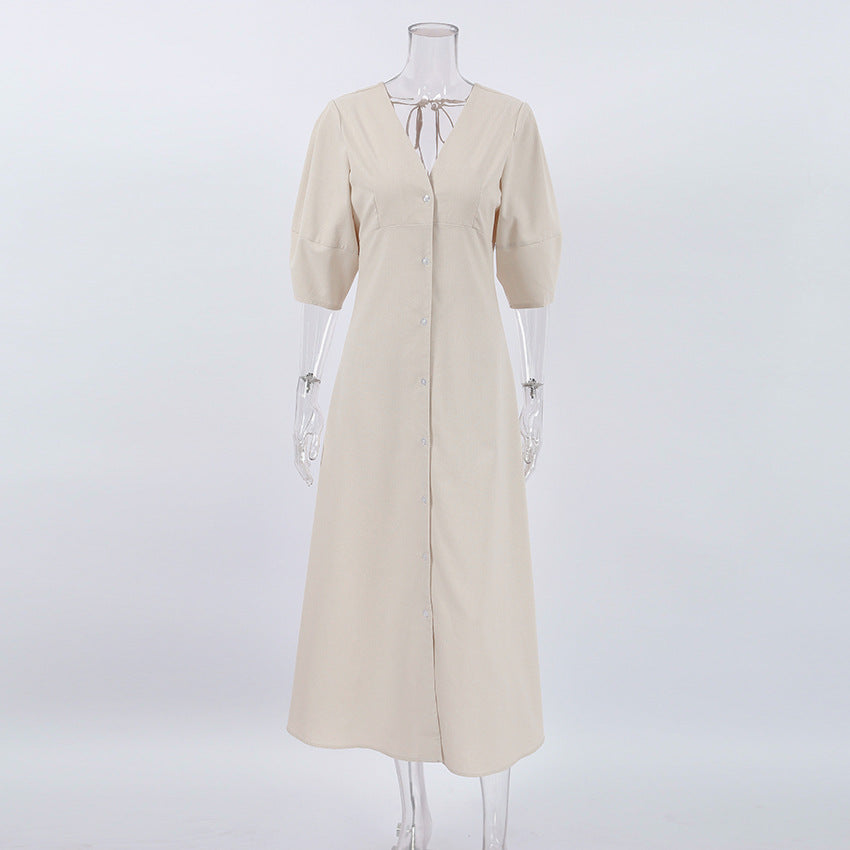 Gemini Rising Dress Off White
