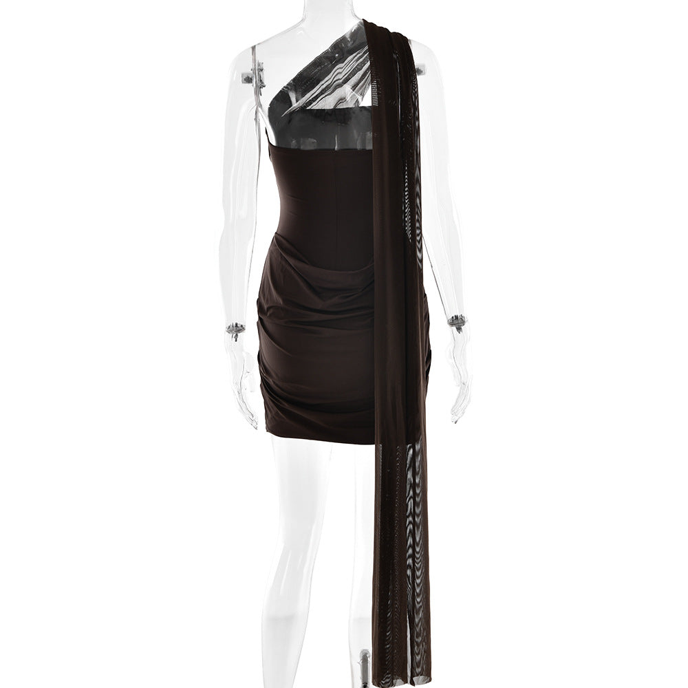 Wintour Mini Dress Brown