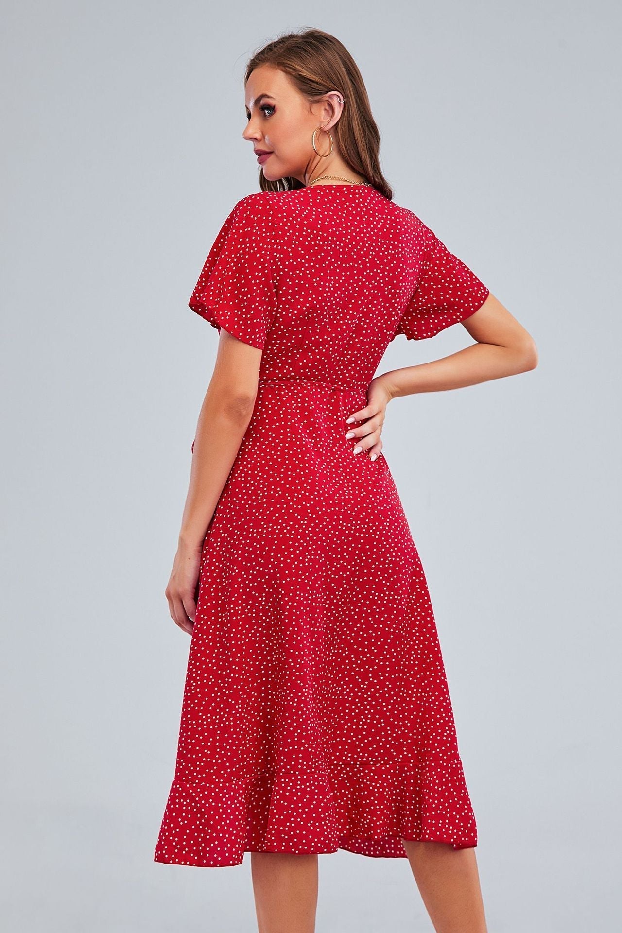Rejoice Metallic Detailed Wrap Maxi Dress Magenta FINAL