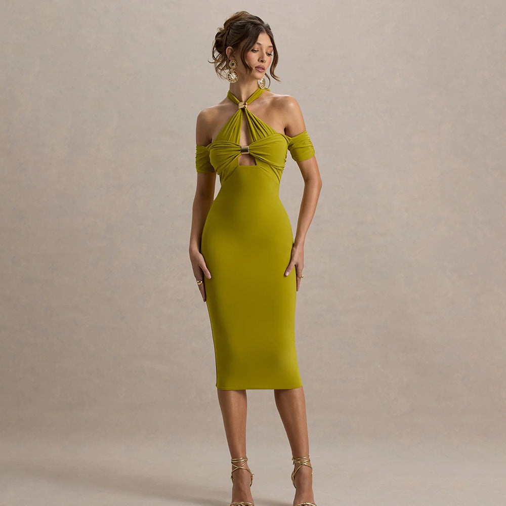 Mella Midi Dress Green