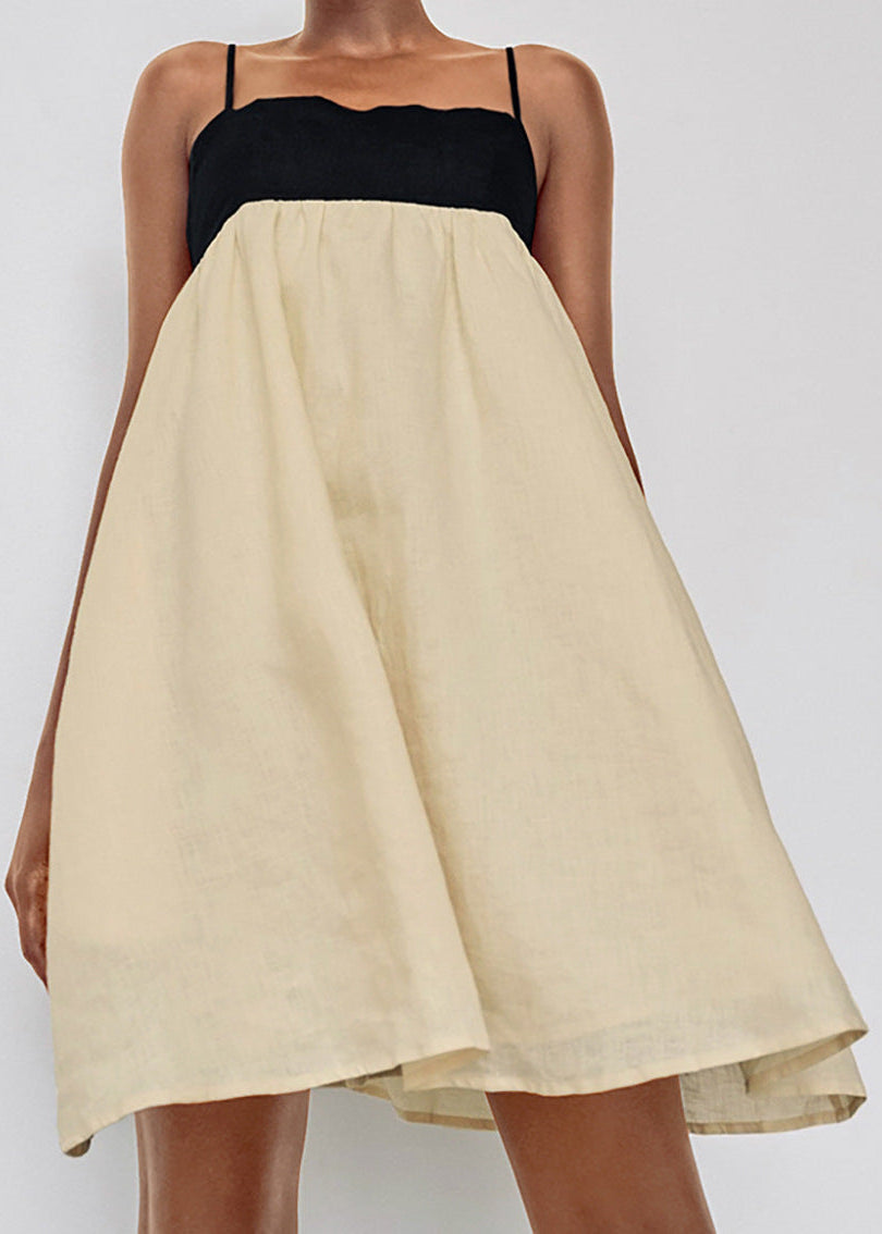 Adele Two Tone A Line Mini Dress