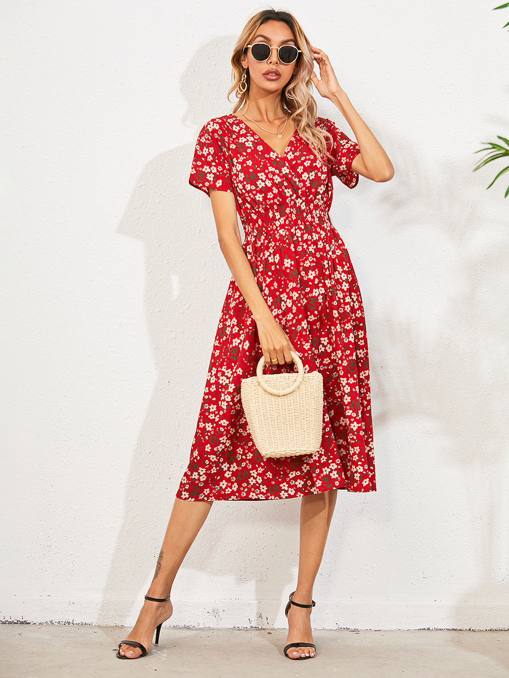 Theodora Floral Ruffle Mini Dress FINAL