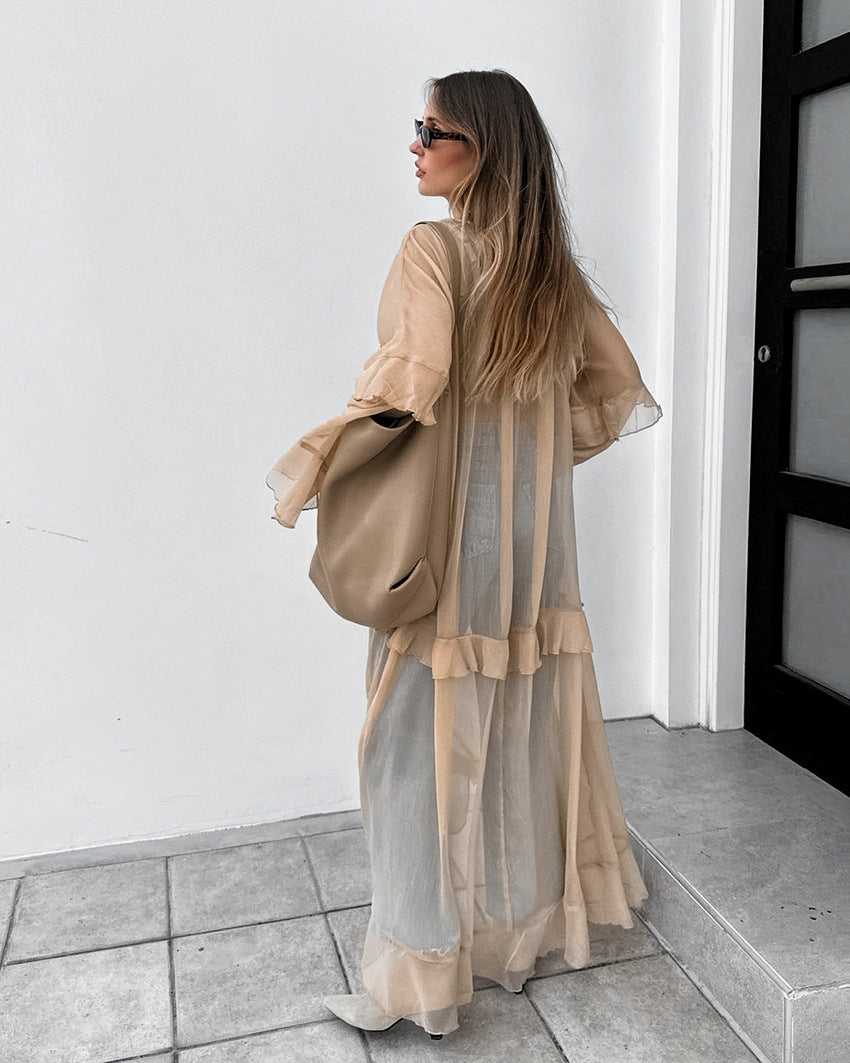 Ronnie Sheer Dress Khaki
