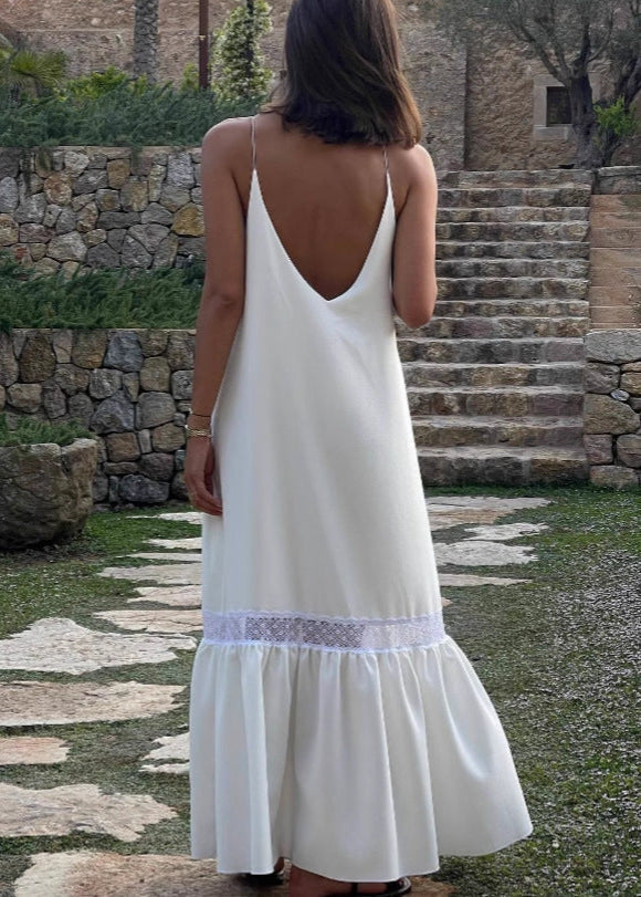 Celeste Lace Trim Maxi Dress