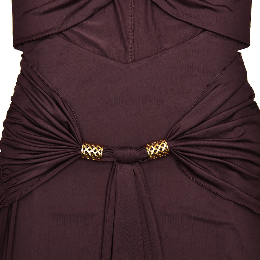 Lucian Maxi Dress Brown