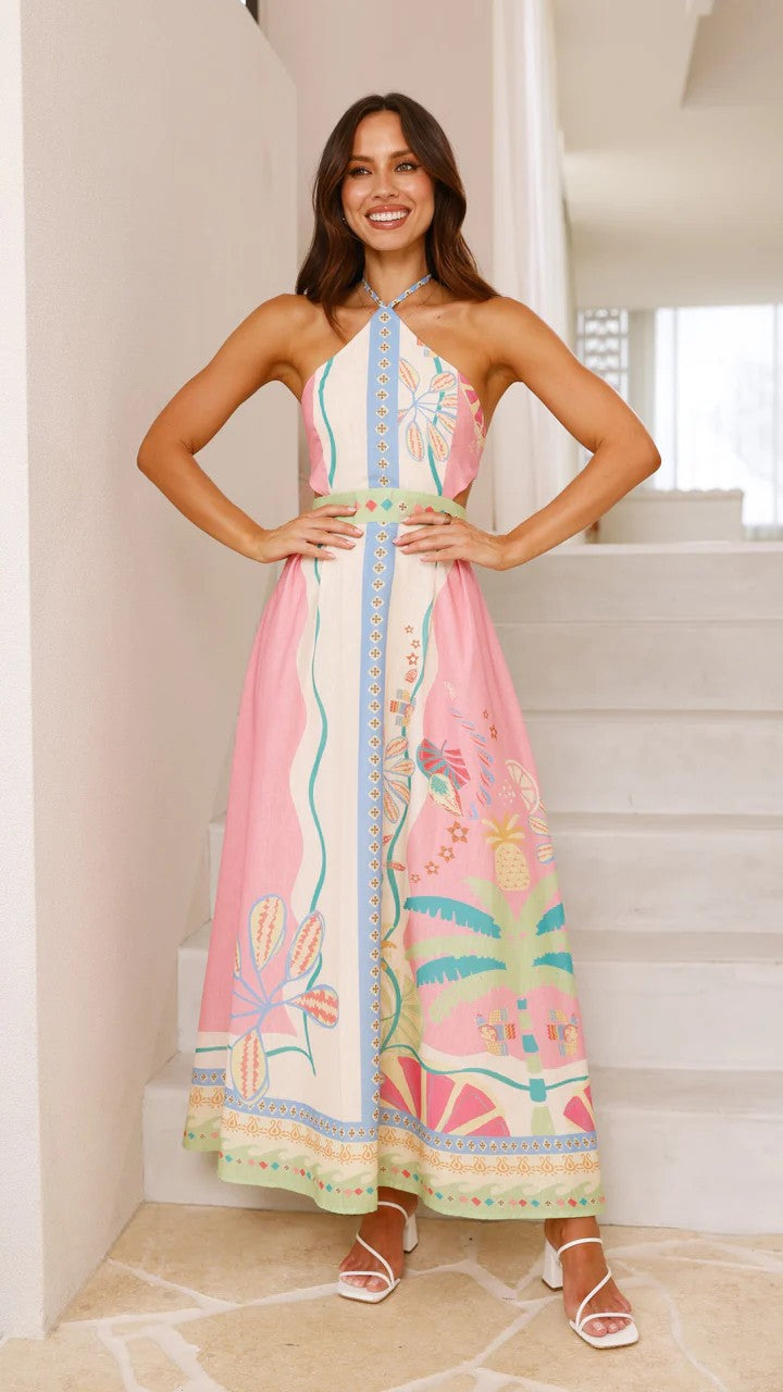 Norris Maxi Dress Pink