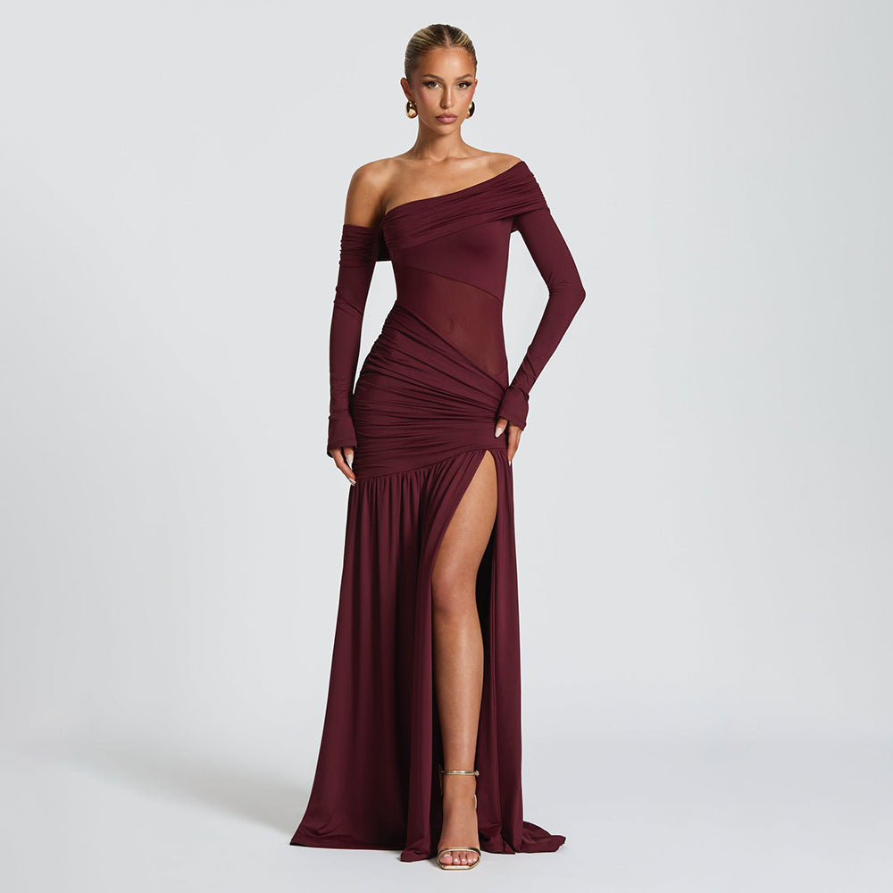 Zidane Maxi Dress Maroon