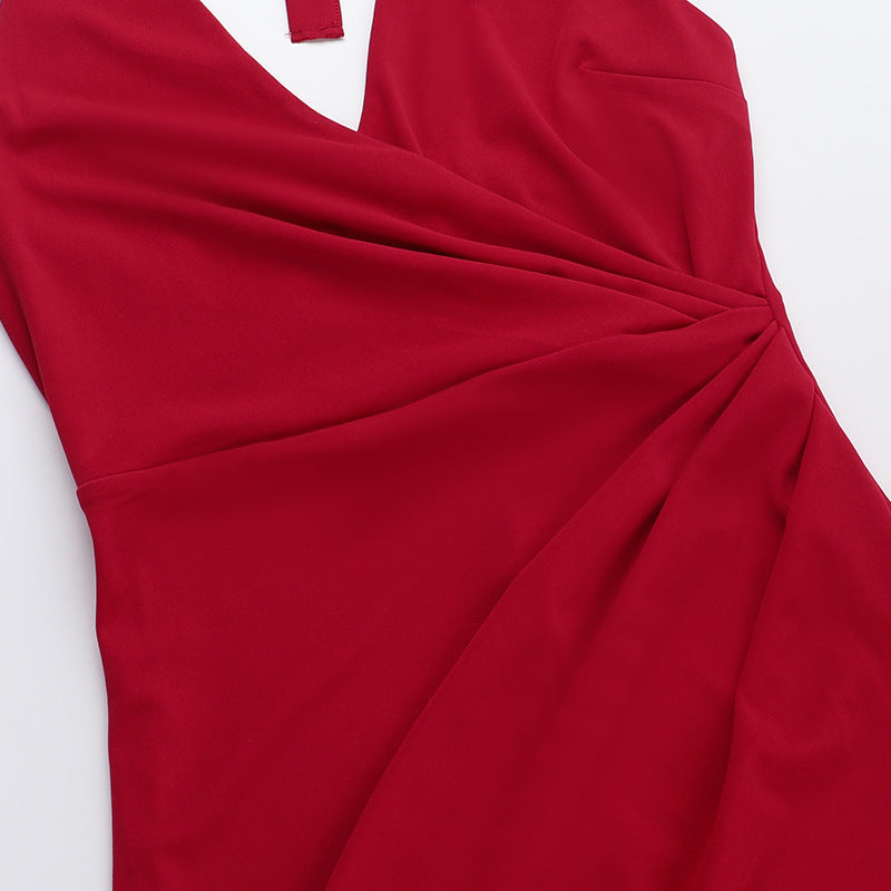 Ritter Slit Dress Red