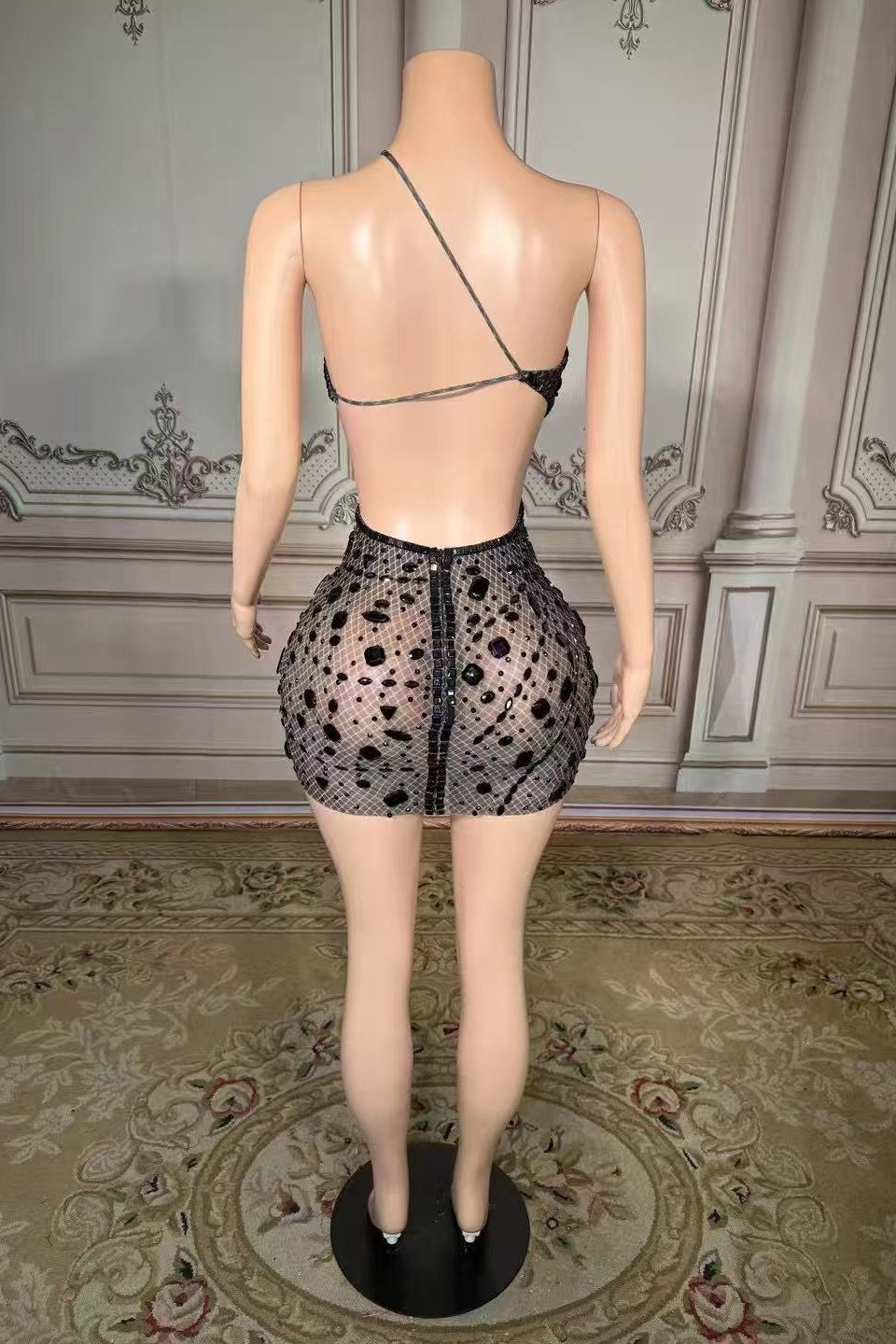 One Shoulder Homecoming Dresses Cut Out Bodycon Party Cocktail Dresses