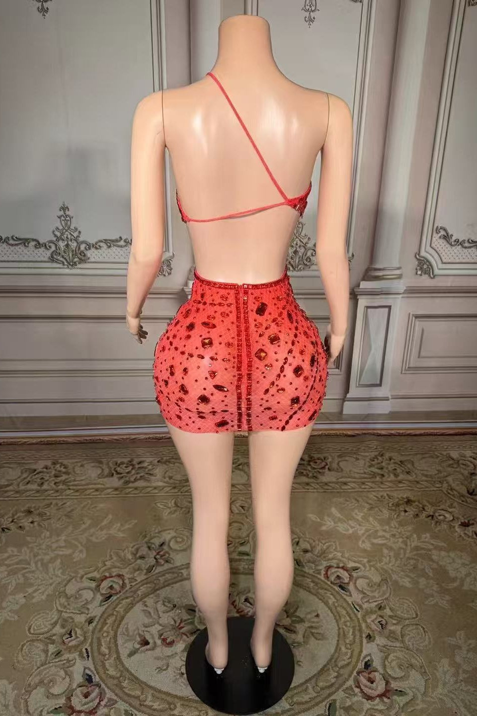 One Shoulder Homecoming Dresses Cut Out Bodycon Party Cocktail Dresses