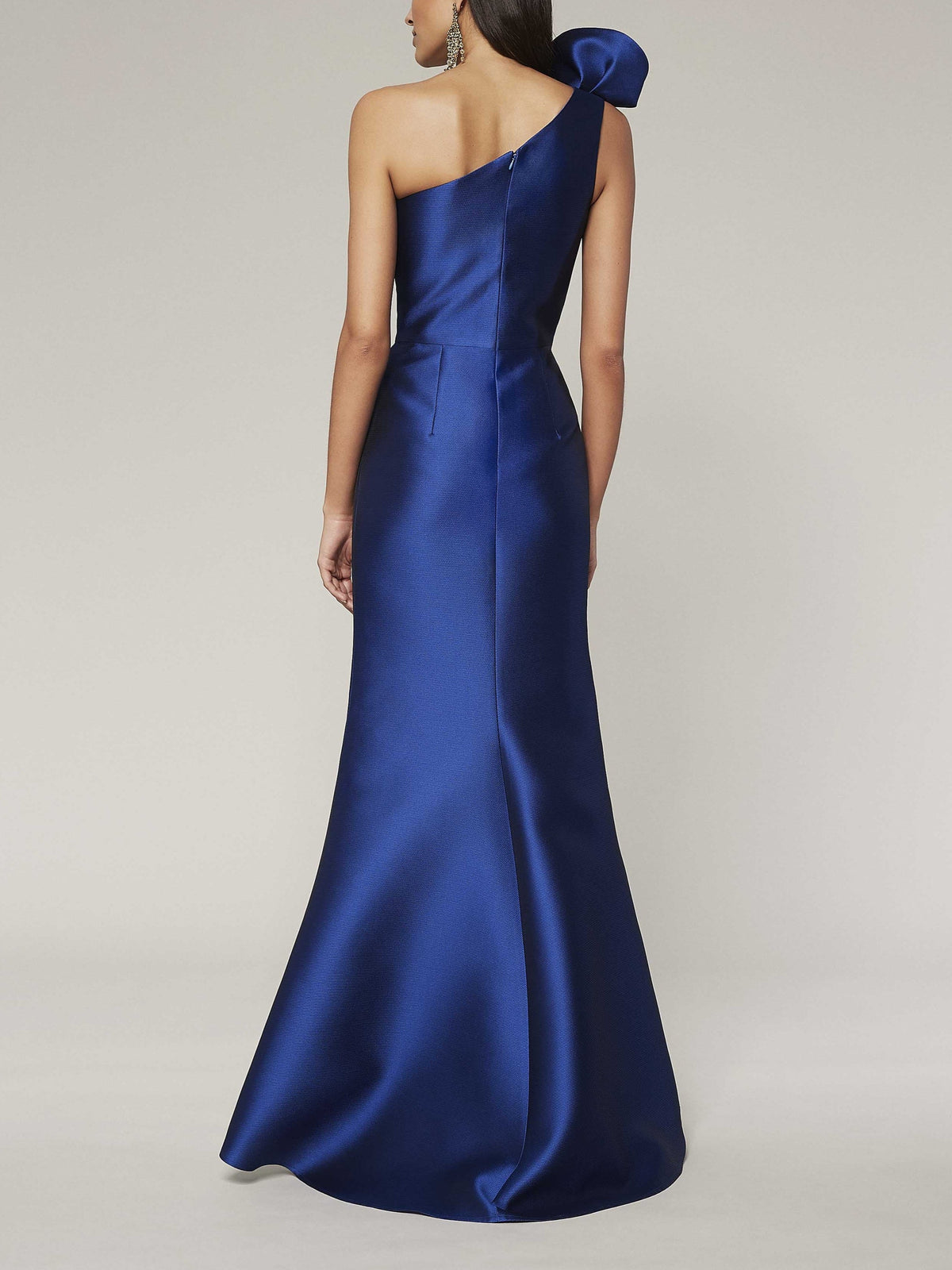 One Shoulder Sleeveless A Line Long Mother of the Bride Dress with Side Split