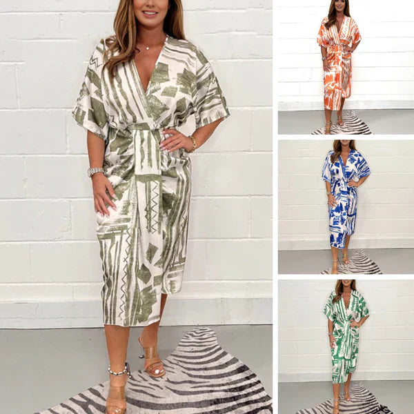 Nadia Aesthetic Chic Midi Dress Boutique Collection